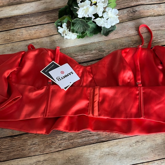 NWT Black History Month Sammy B Orange Tie Front Bustier - Picture 13 of 13